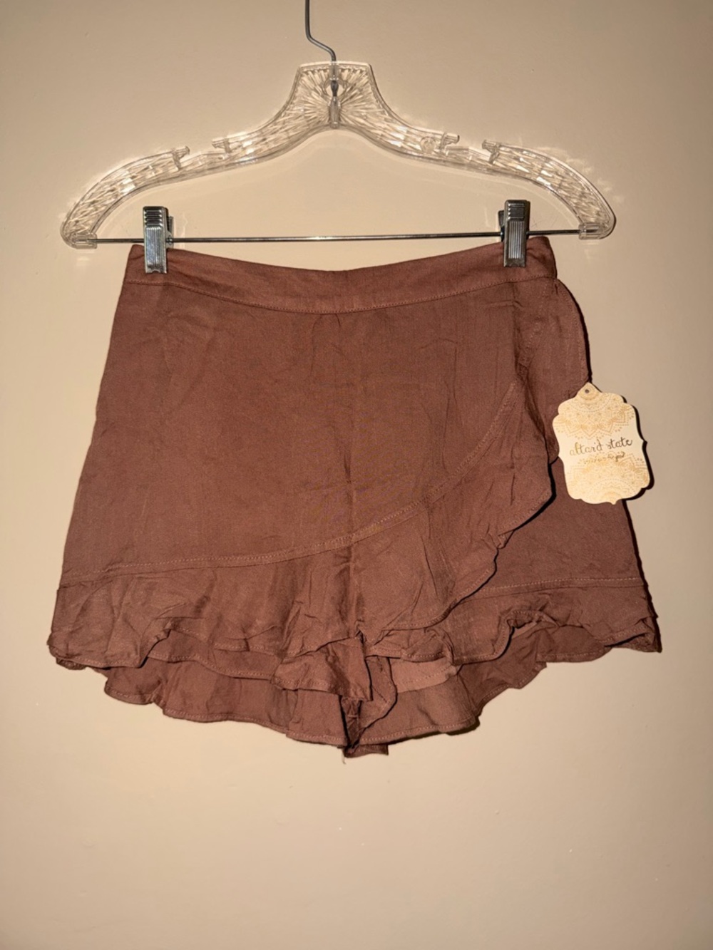 NWT Altar’d State Ruffled Layered Skort Shorts